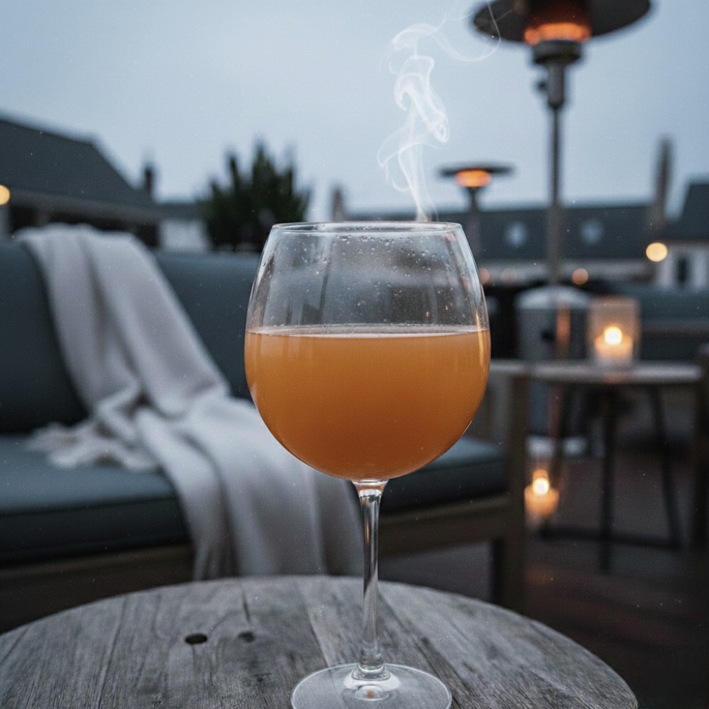 Hot Apple Gin bottle and serve, photographed by Hot Apple Gin Family Co.